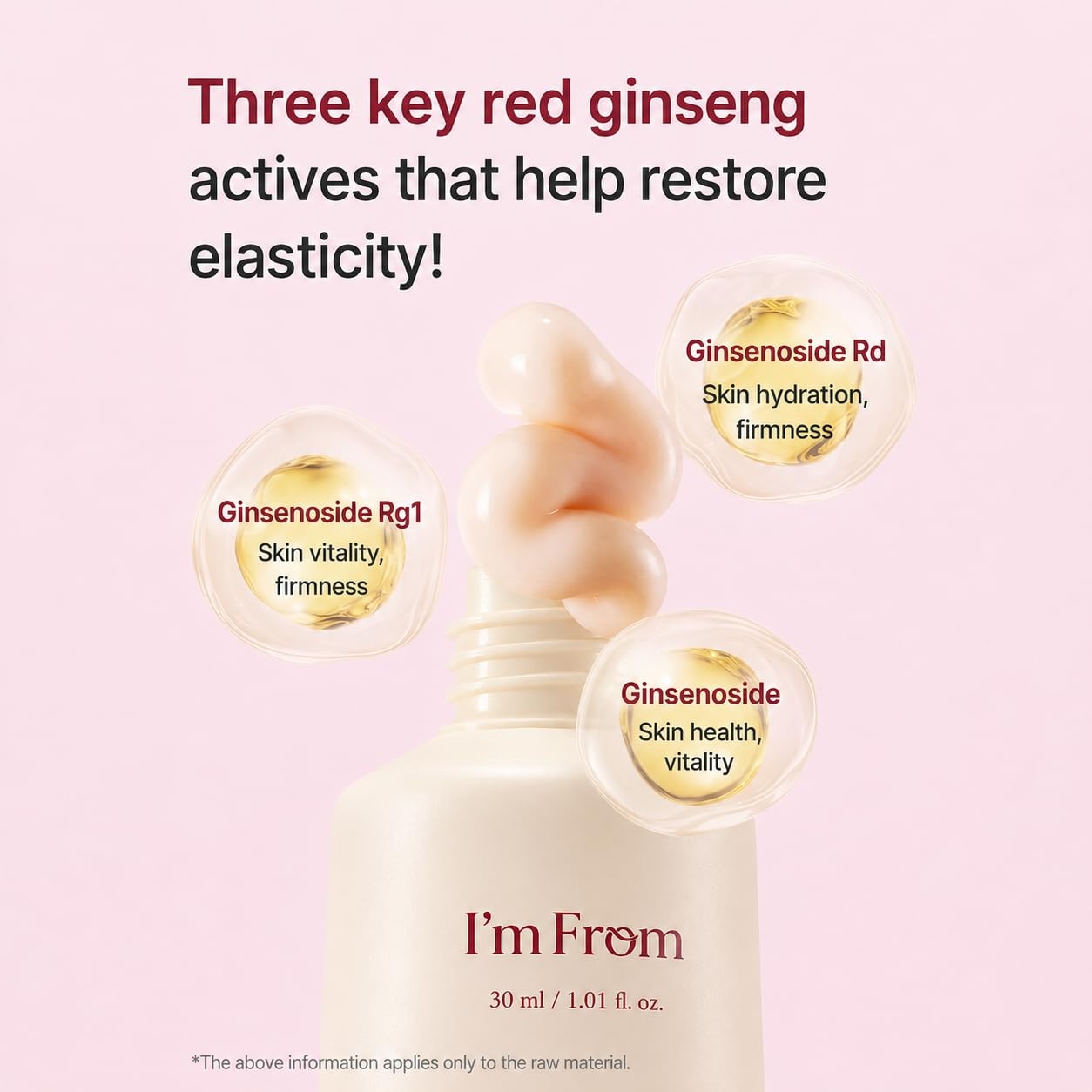 image:imageIm From Ginseng EyeampNeck Cream Korean Red Ginseng Eye Cream for Nourishment Deep Moisture Care 101 fl oz