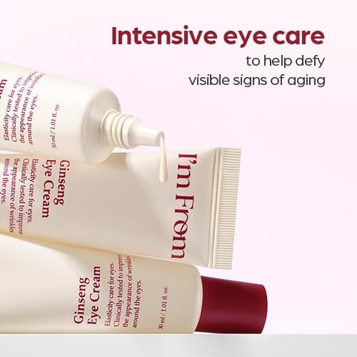 image:imageIm From Ginseng EyeampNeck Cream Korean Red Ginseng Eye Cream for Nourishment Deep Moisture Care 101 fl oz