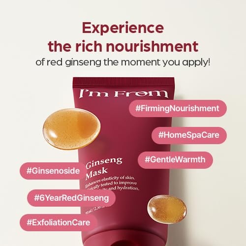 image:imageIm From Ginseng Mask Korean WashOff Mask with Red Ginseng Extract for Elasticity Nourishment amp Moisture Care 237 floz